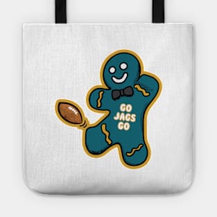 Jacksonville Jaguars Gingerbread Man Tote