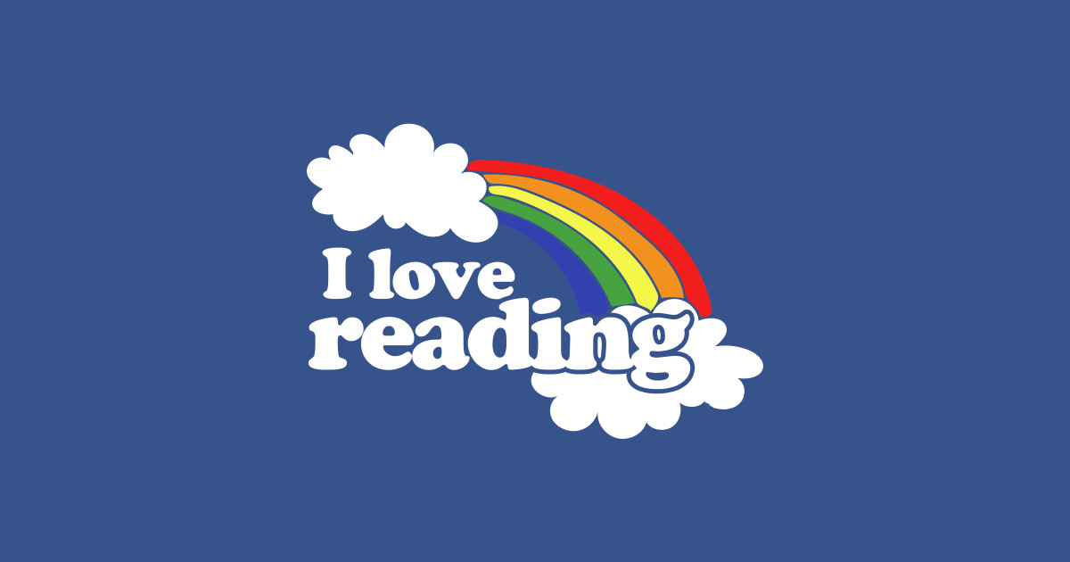 I love reading I Love Reading Sticker TeePublic