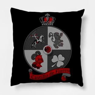 Castillo de Flores Logo Pillow