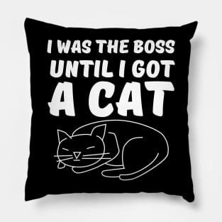I was the Boss Until I got a Cat Pillow