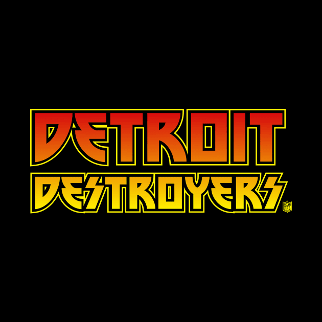 Detroit Destroyers - Flame by Fresh Fly Threads