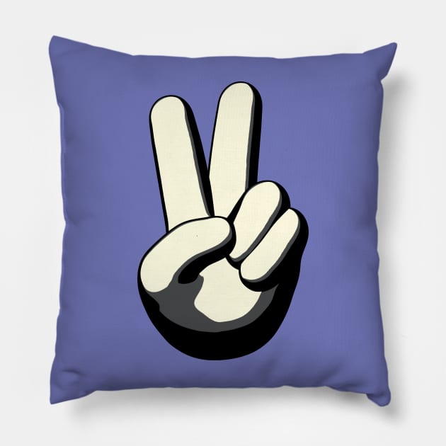 Peace Sign Pillow by AKdesign