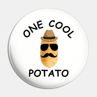 Cool Potato with mustchace Pin