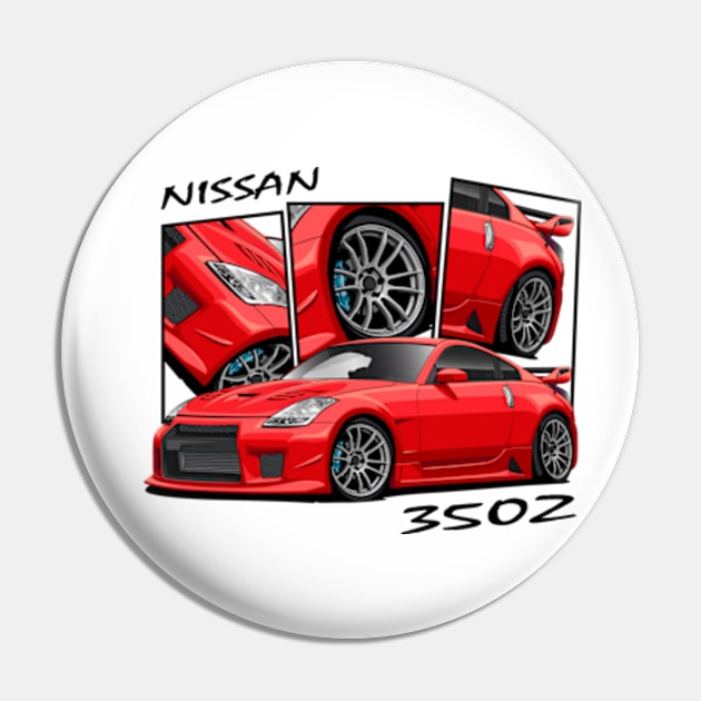 Nissan 350Z, JDM Car Pin by T-JD