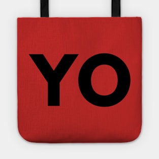 YO design from pizza truck Tote