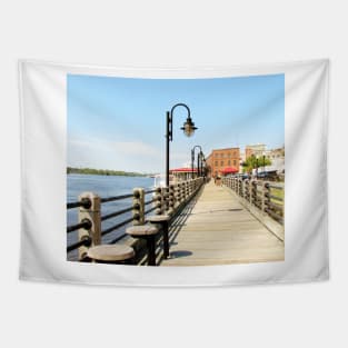 Riverfront In Wilmington Tapestry