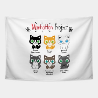 Manhattan Project Sheldon Cats Tapestry