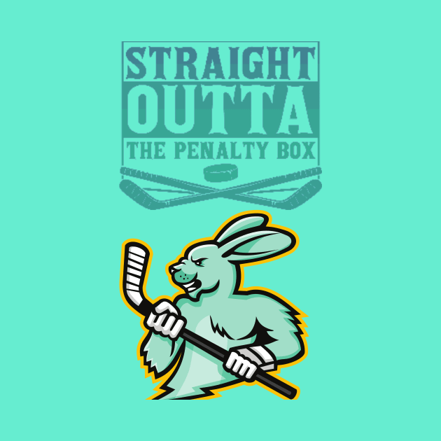 Straight outta the penalty box green Rabbit by Laakiiart