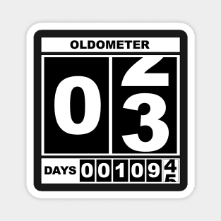 3rd Birthday Oldometer Magnet