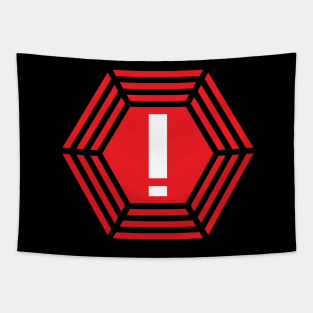 Alert Hexagon Tapestry