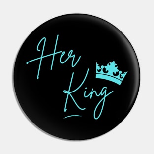 Her King Blue Crown Pin