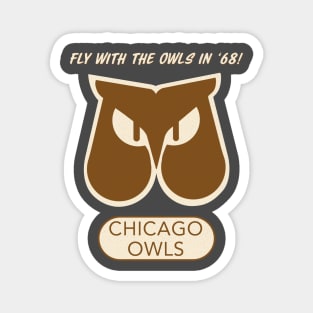 Vintage Chicago Owls Football Magnet