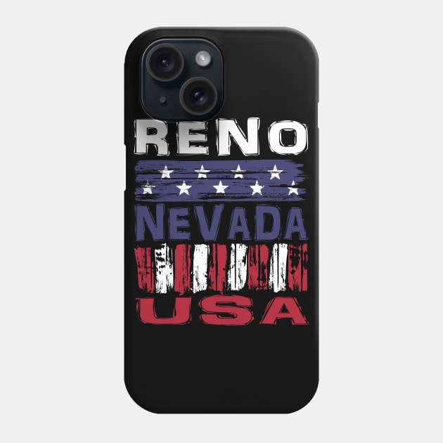 Reno Nevada USA T-Shirt Phone Case by Nerd_art