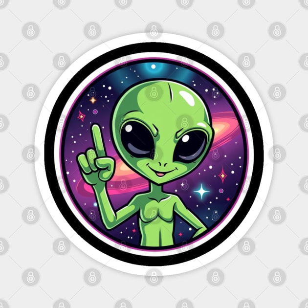 Cosmic Command: The Pointing Alien Magnet by Steve