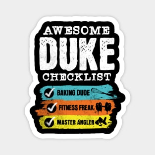 Awesome duke checklist Magnet