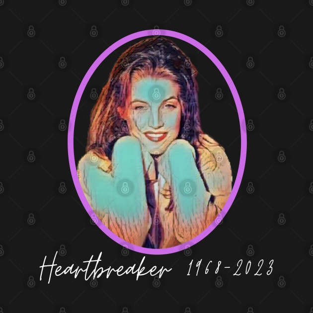 Lisa Marie Presley R.I.P Heartbreaker 1968- 2023 t shirt, coffee mug, hoodie, phone case, apparel by Museflash