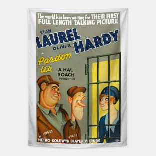 Laurel & Hardy - Pardon Us Tapestry