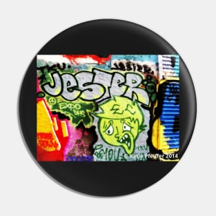 Graffiti Wall Jester West Philly Pin