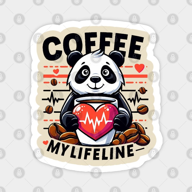 Coffee Lifeline Magnet by BukovskyART