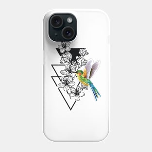 Roses And Hummingbird Phone Case