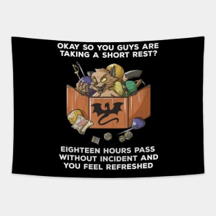 RPG Pen and Paper PnP Cat Roleplaying Cats Meme DM Gift Idea Tapestry