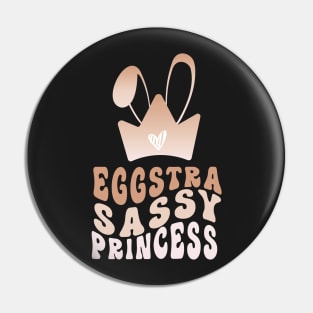 Egg-stra Sassy Caffeine Grediant Bunny Ears Princess Crown Pin