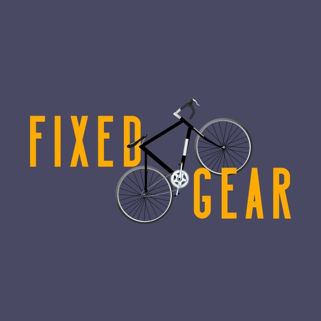 Fixed gear bike by uglypaper