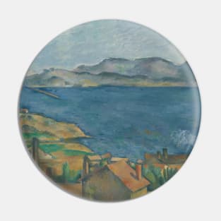 The Bay of Marseilles, Seen from L'Estaque by Paul Cezanne Pin