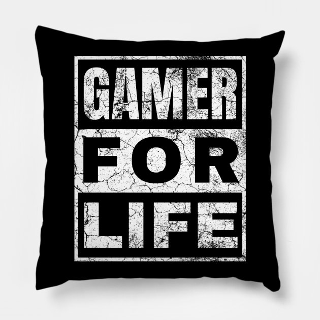 Gamer for Life Pillow by IndiPrintables