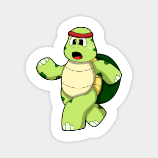 Turtle at Running with Headband Magnet