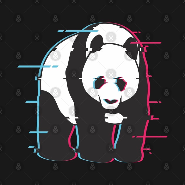 Panda : glitch art effect by Shankara