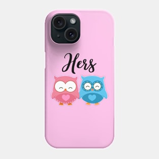 Cute Owls 'Hers' Mug Phone Case