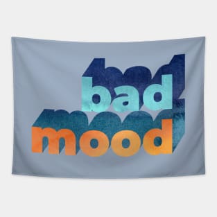 Bad Mood Word Art Tapestry
