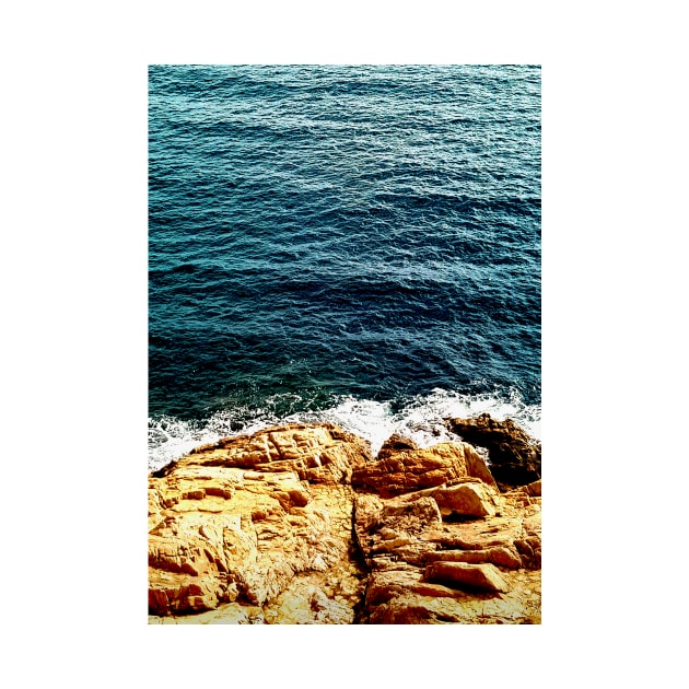 Turquoise Mediterranean Sea Waves by threeblackdots