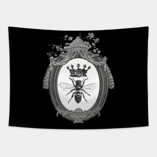 Queen Bee | Black and White Tapestry