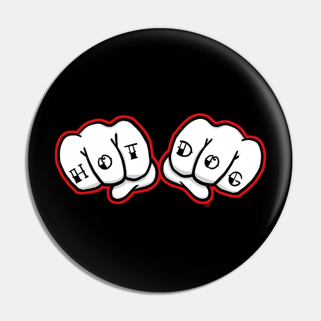 Hot Dog Pin by BigThunderDesigns