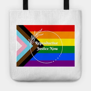 Reproductive Justice Now Pride Flag Tote