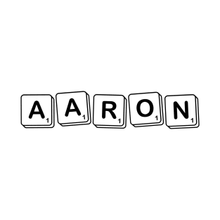 Aaron in Scrabble Letter T-Shirt