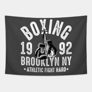 Boxing 1992 Brooklyn NY athletic fight hard Tapestry