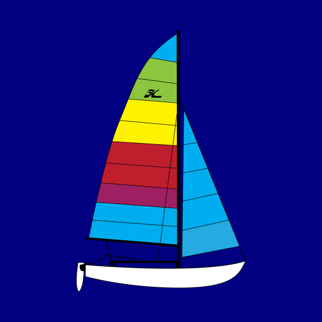 Hobie 16 Catamaran Sailboat by CHBB