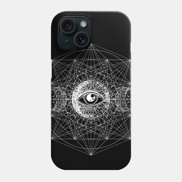 Sacred Geometry Eye of Providence Masonic Occult Esoteric Symbol Phone Case by AltrusianGrace