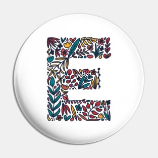 Tropical Letter E Pin