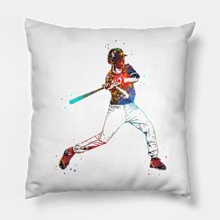 Boy Softball Player Pillow