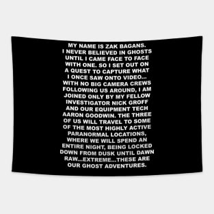 My Name is Zak Bagans 2 Tapestry