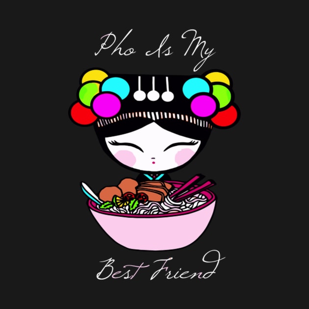 Pho Is My Best Friend Pom Pom Hmong Creations by SperkerFulis