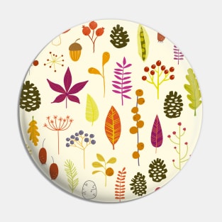 Autumn Fall Woodland Forest Nature Bits Pin