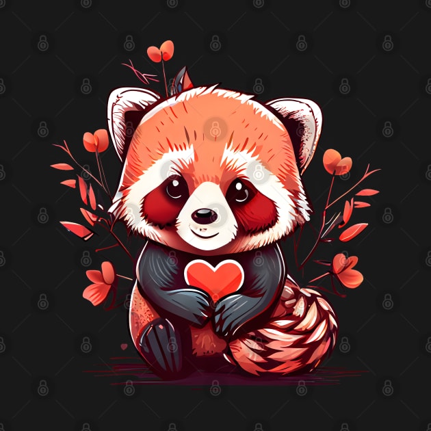 Valentine Red Panda by pako-valor