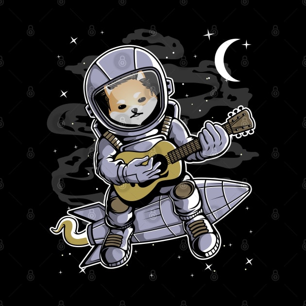 Astronaut Guitar Dogelon Mars ELON Coin To The Moon Crypto Token Cryptocurrency Blockchain Wallet Birthday Gift For Men Women Kids by Thingking About