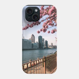 Roosevelt Island NYC Cherry Blossoms Phone Case