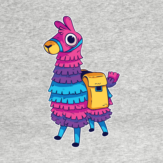 Cute Lovely Llama Pinata With A Saddlebag Graphic Design Llama Pinata Crewneck Sweatshirt Teepublic
